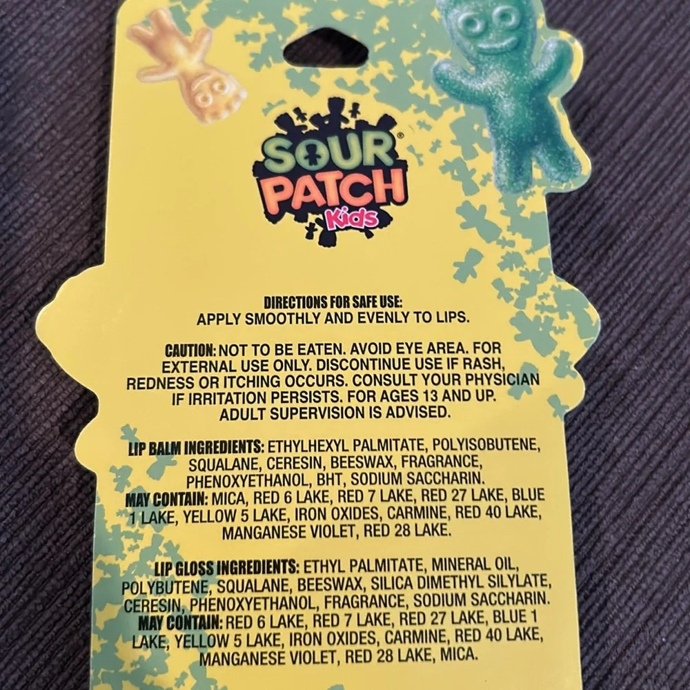 Sour Patch Lip Balm and Lip Gloss - Picture 3 of 3